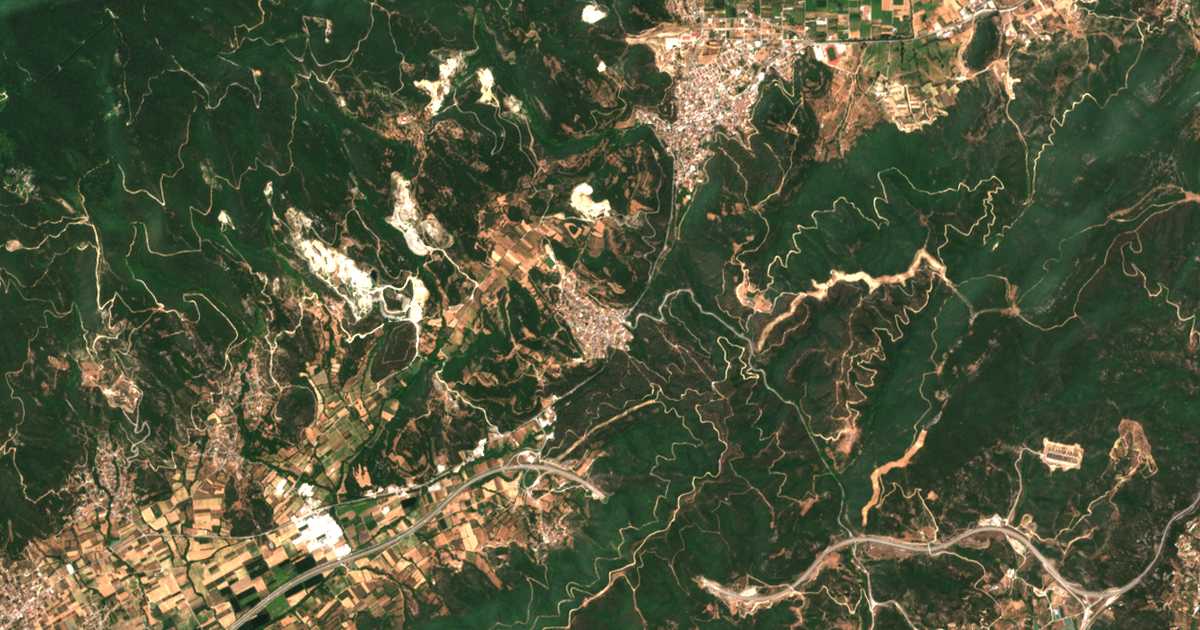 Carte satellite de Panagiá