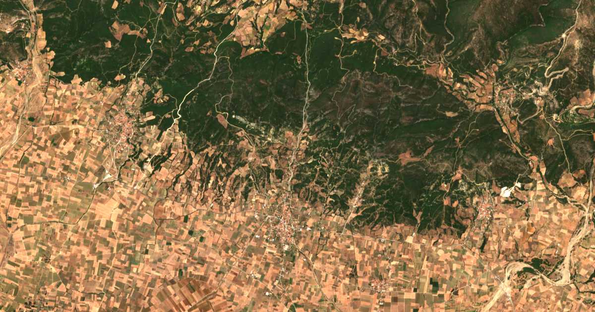 Carte satellite de Ágra
