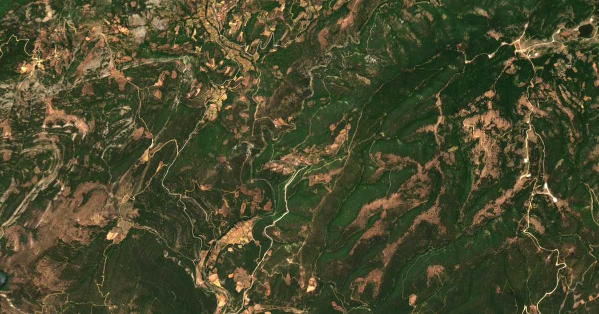 Carte satellite de Áno Drosiní