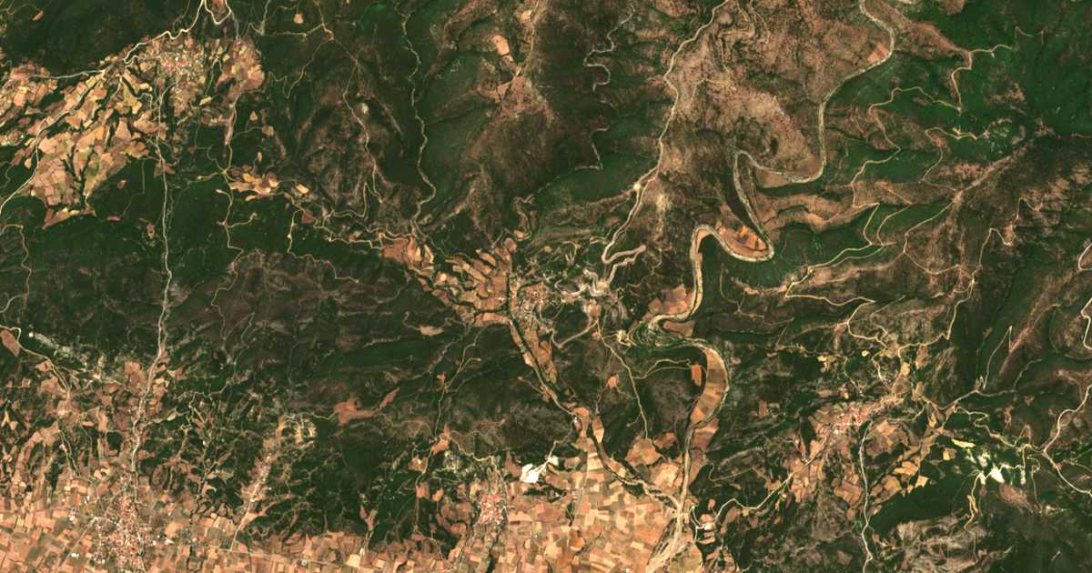 Carte satellite de Darméni