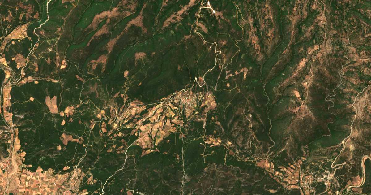 Carte satellite de Drosiá