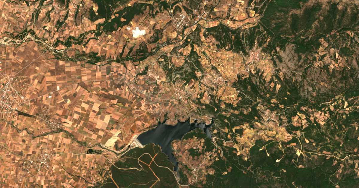 Carte satellite de Ípio