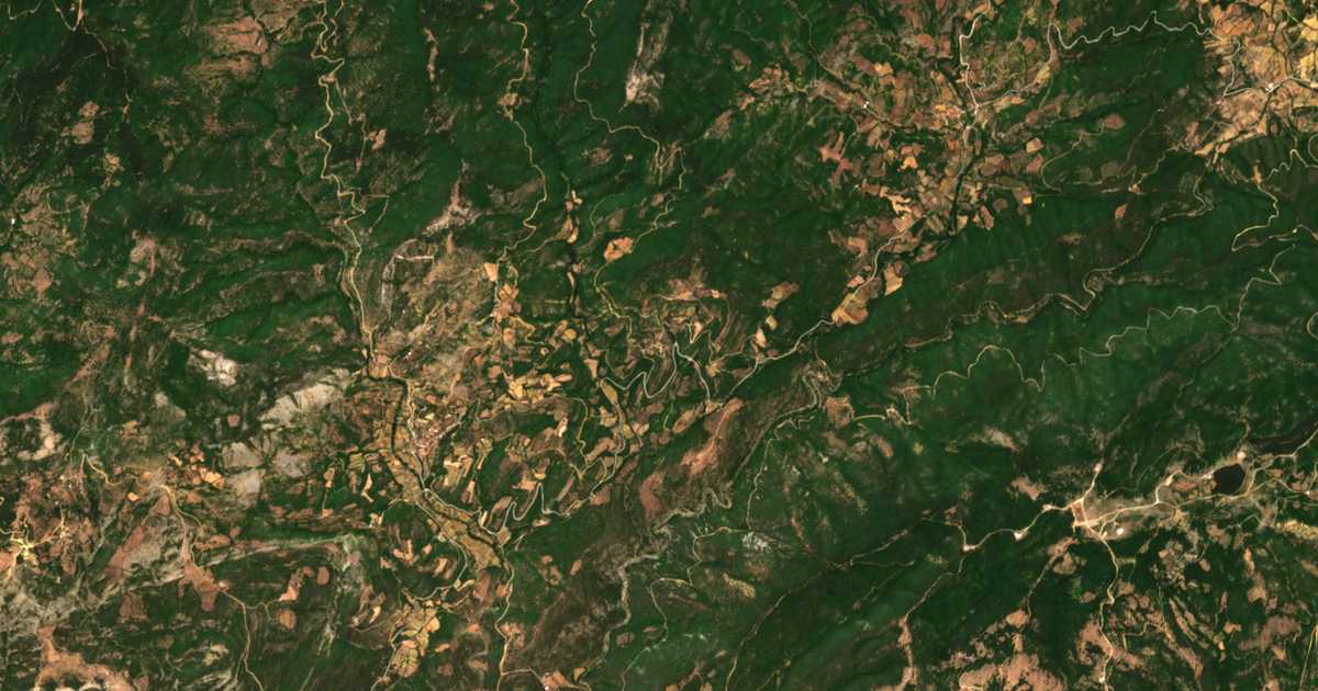 Carte satellite de Káto Drosiní
