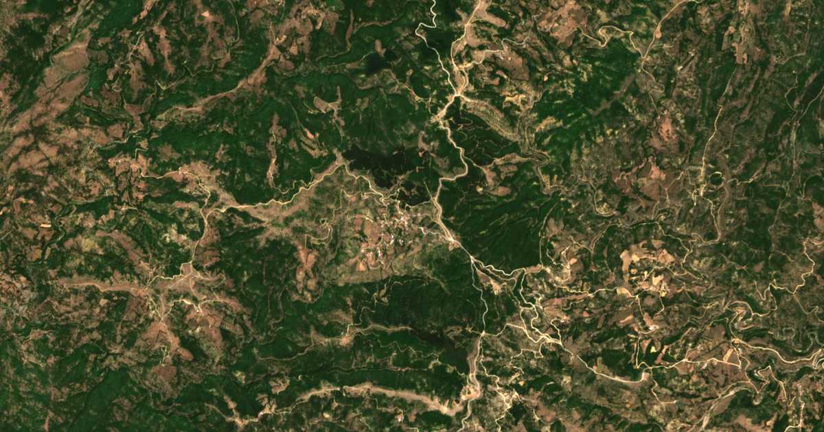 Carte satellite de Kéchros