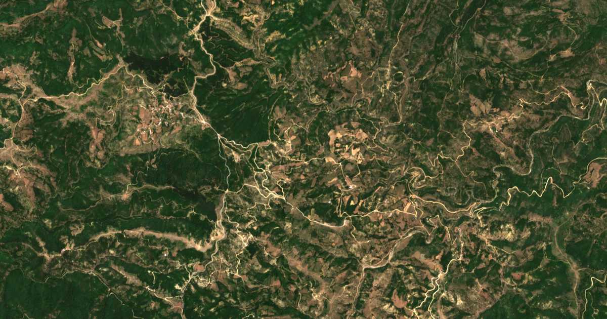 Carte satellite de Kerasiá