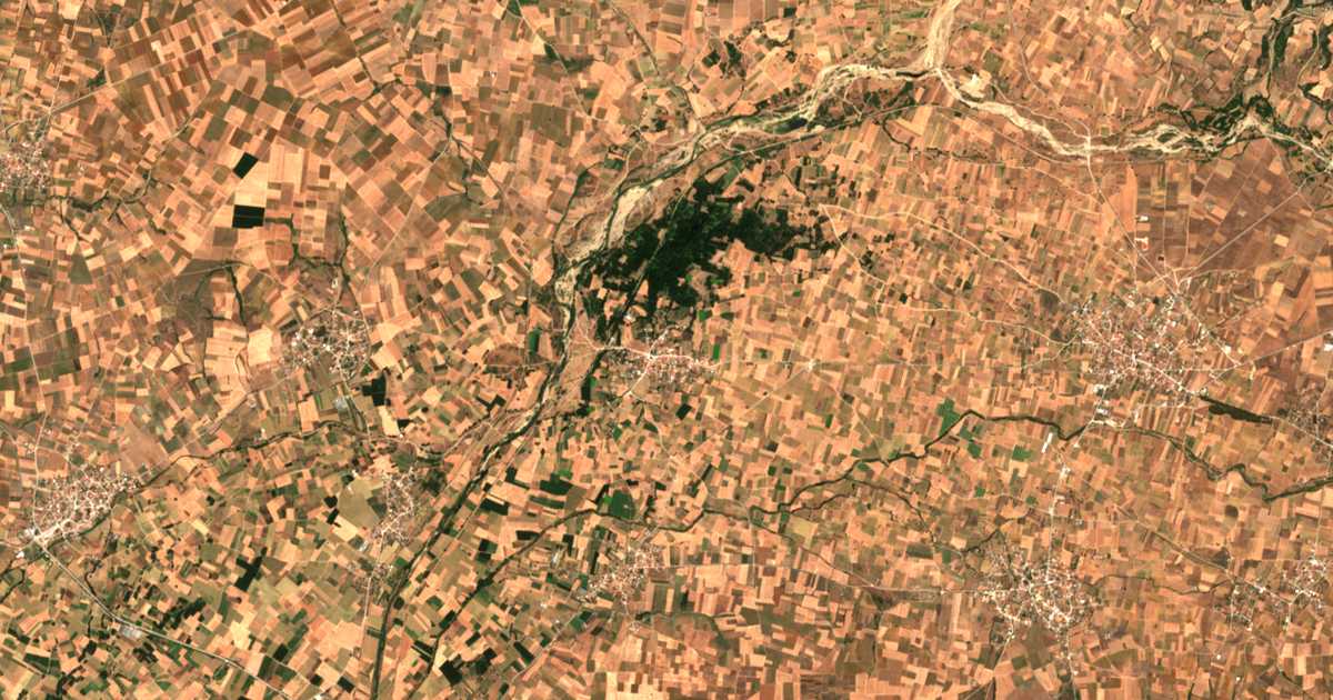 Carte satellite de Mýstakas