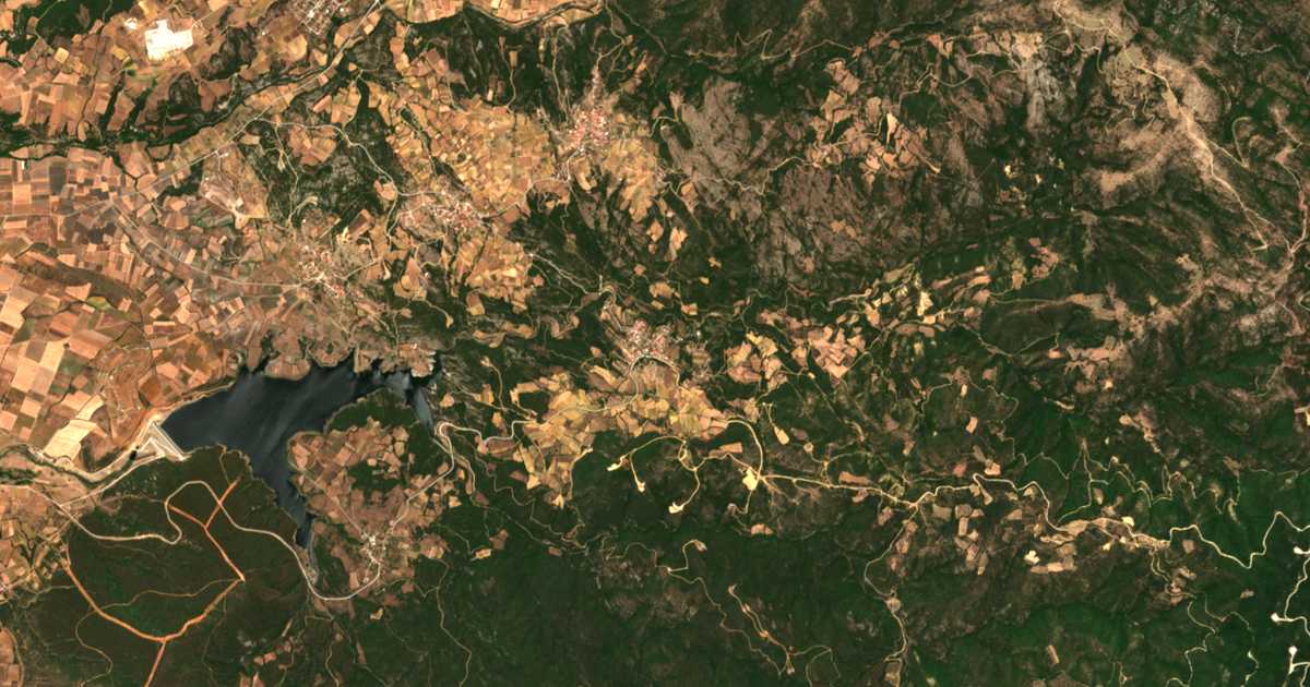 Carte satellite de Néda