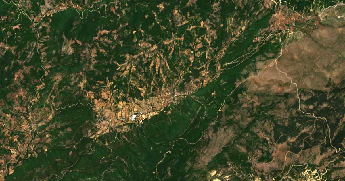 Carte satellite de Orgáni