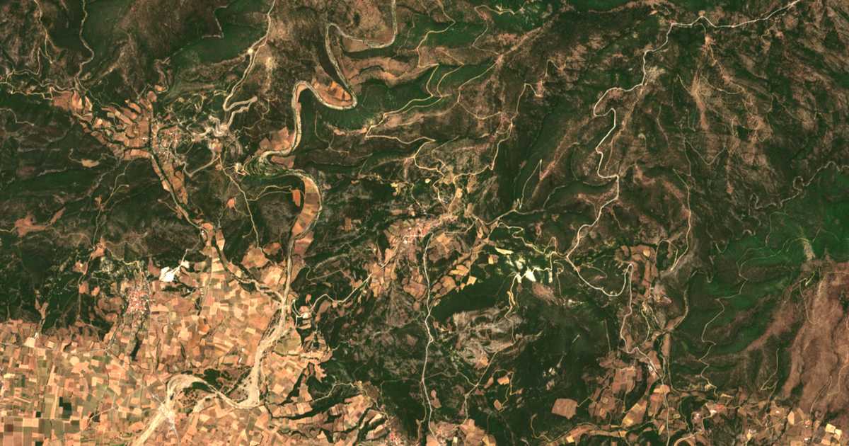 Carte satellite de Plagiá
