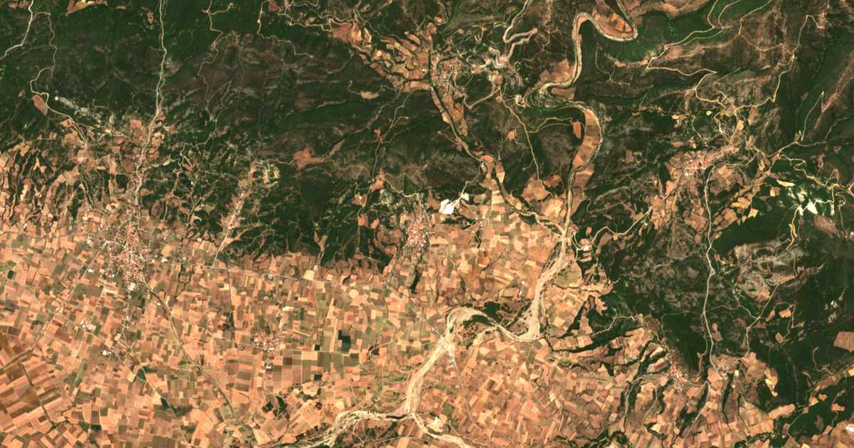 Carte satellite de Skáloma