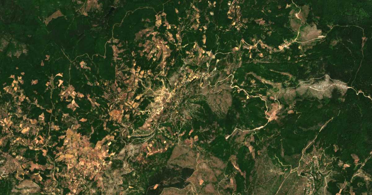 Carte satellite de Vyrsíni