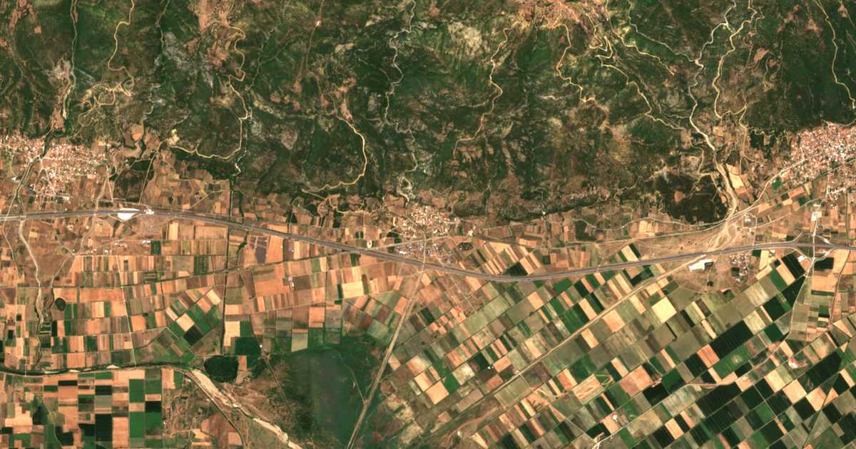 Carte satellite de Kopteró