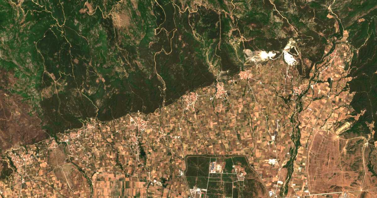 Carte satellite de Thámna