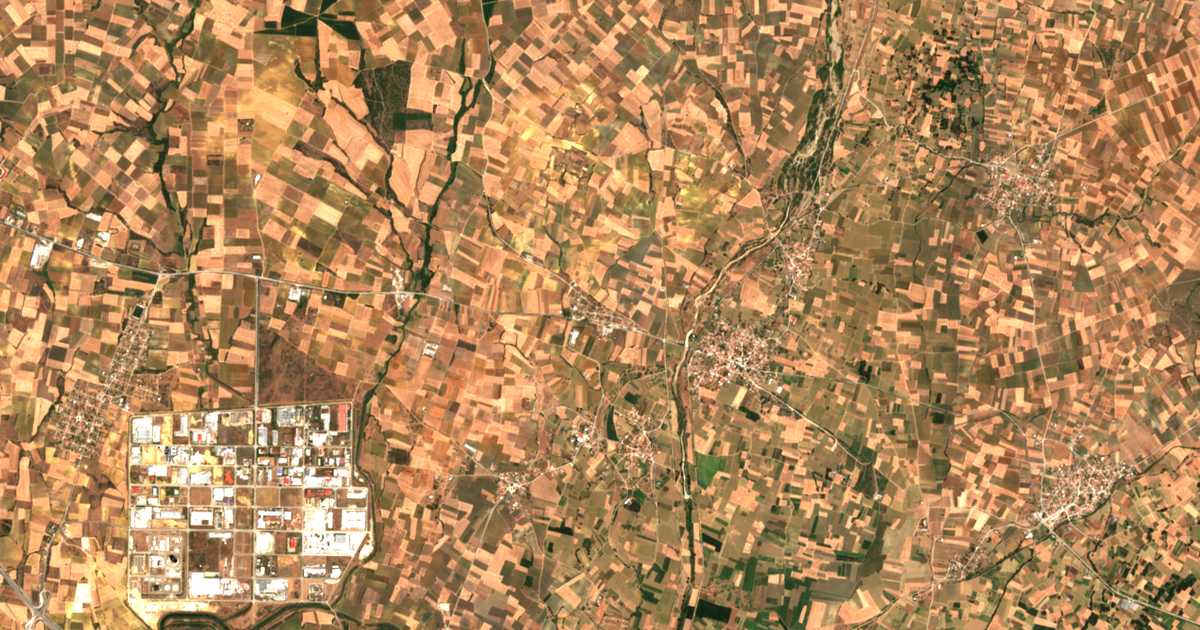 Carte satellite de Anthochórion