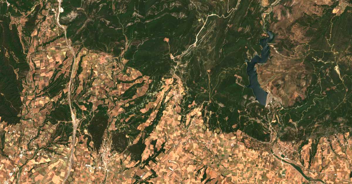 Carte satellite de Iámpolis