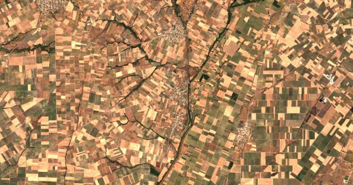 Carte satellite de Méga Kranovoúnion