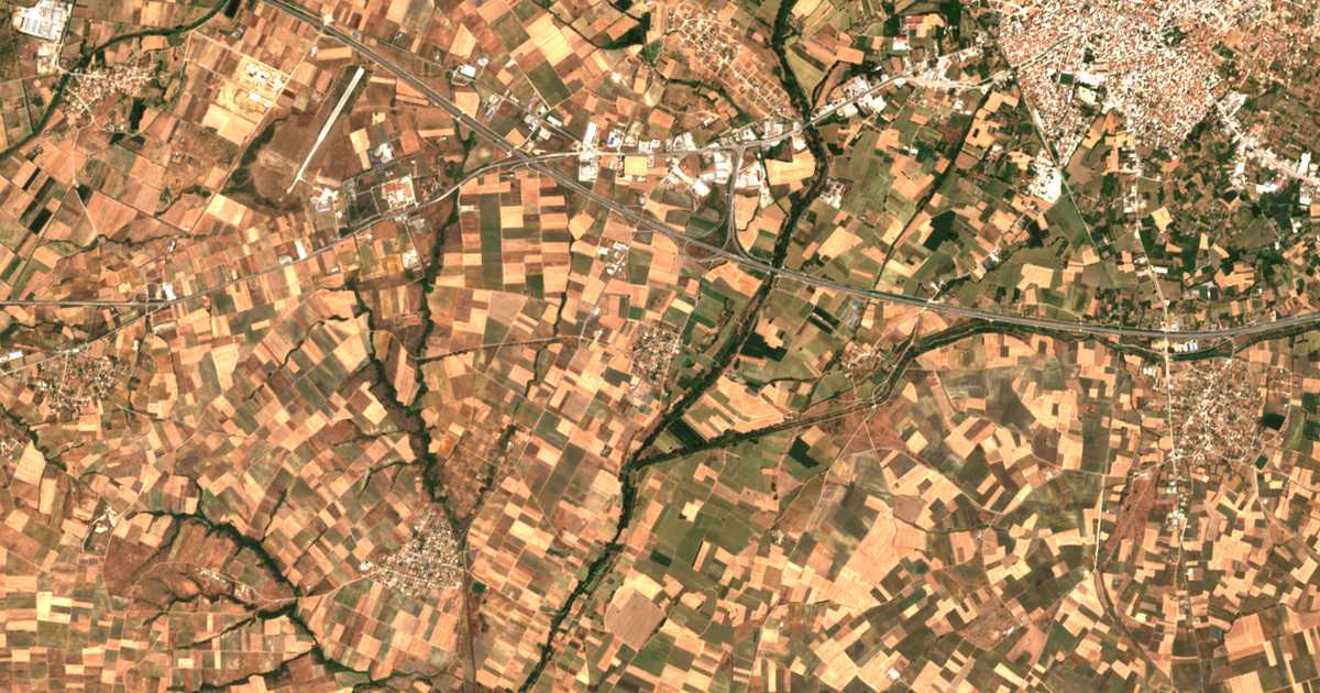 Carte satellite de Mesochórion