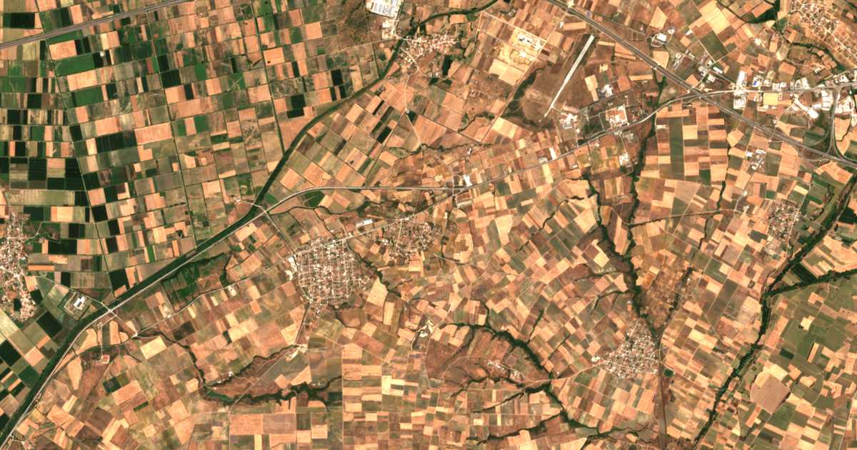 Carte satellite de Messoúni