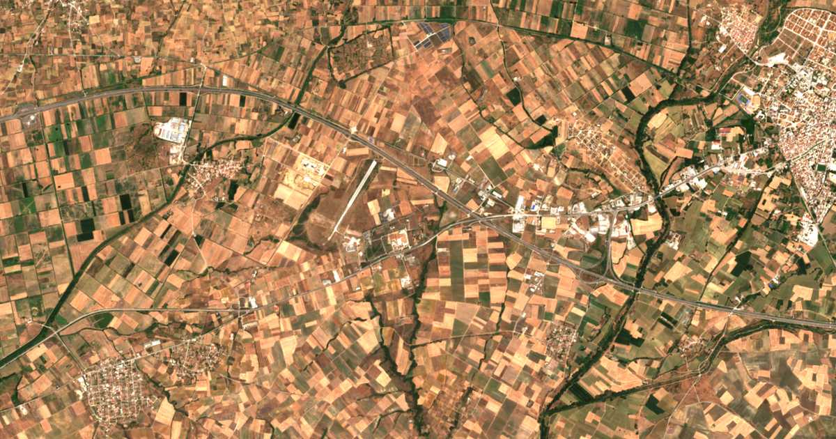 Carte satellite de Scholí Astynomías