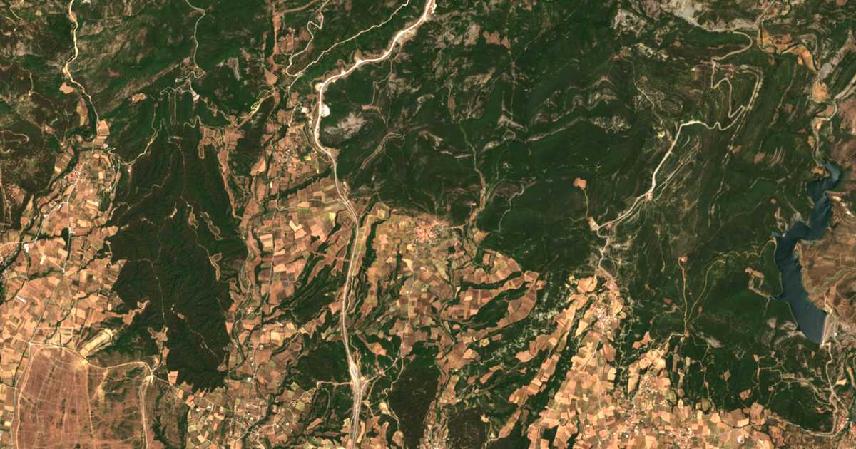 Carte satellite de Tychirón