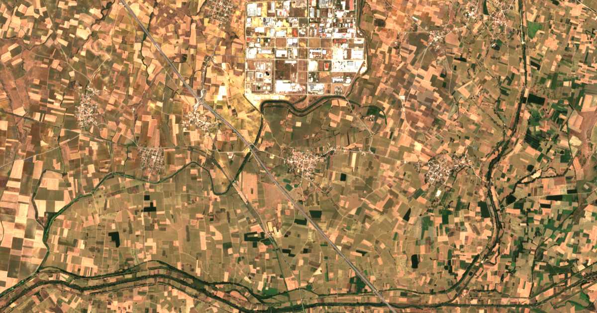 Carte satellite de Amaranta