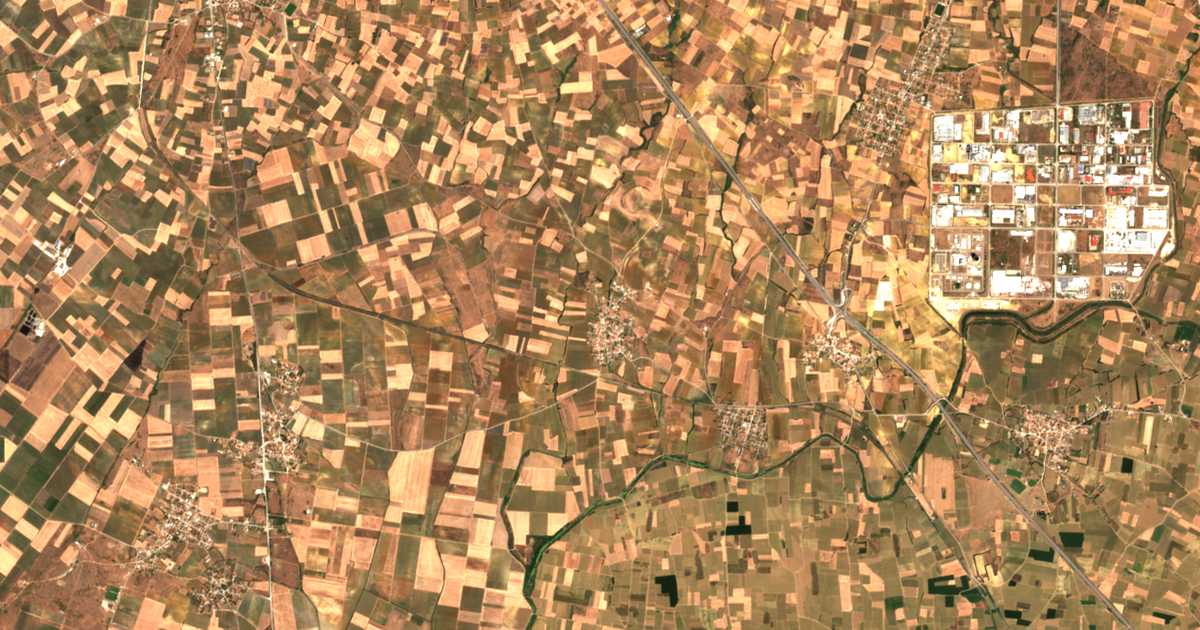 Carte satellite de Ísalon