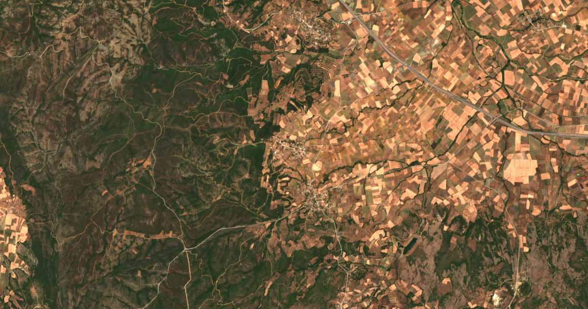 Carte satellite de Krovýli