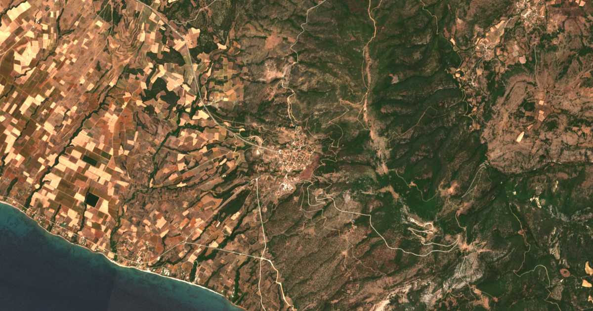 Carte satellite de Marónia