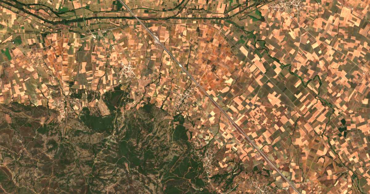 Carte satellite de Salmóni
