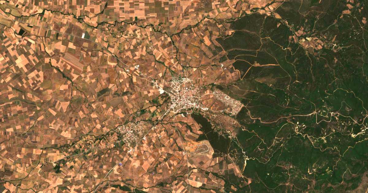 Carte satellite de Sápes