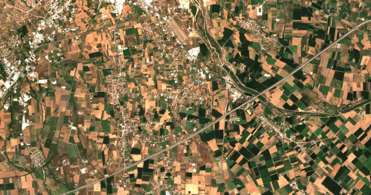 Carte satellite de Felóni