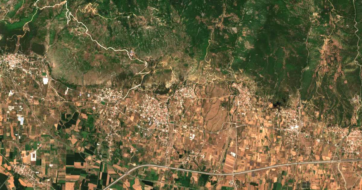 Carte satellite de Fília
