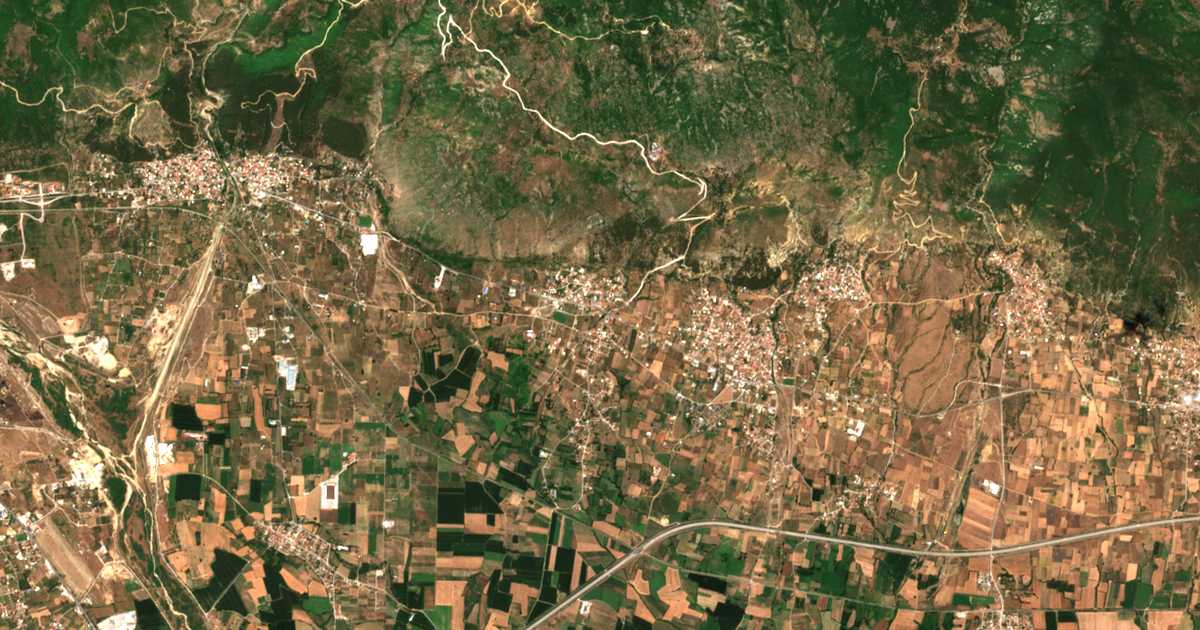Carte satellite de Lefkópetra