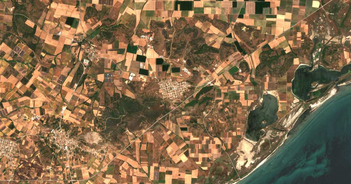Carte satellite de Mándra