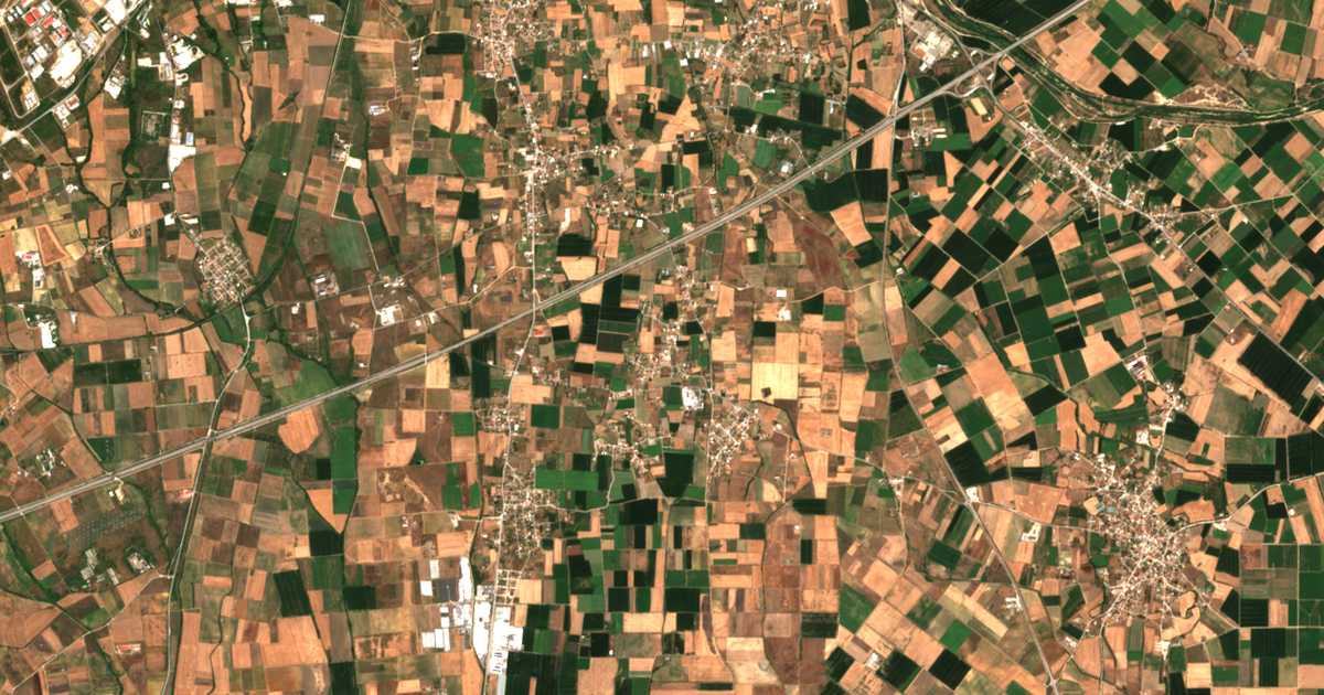 Carte satellite de Palaión Katrámion