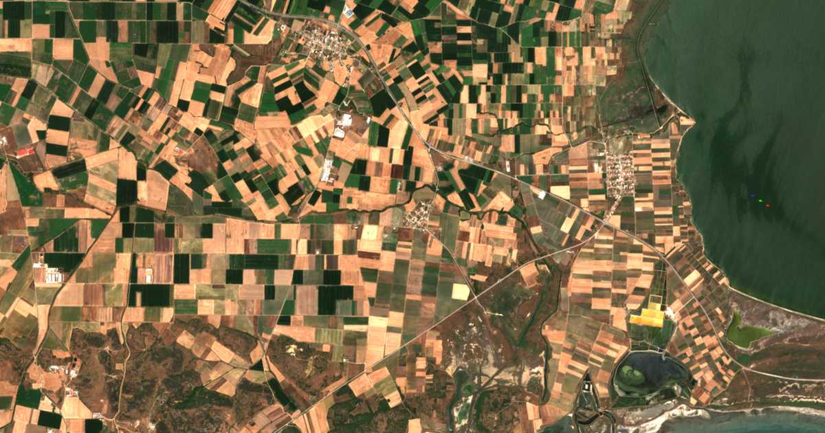 Carte satellite de Potamiá