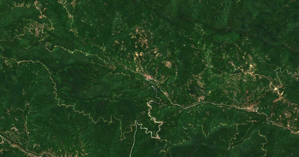 Carte satellite de Áno Thérmai