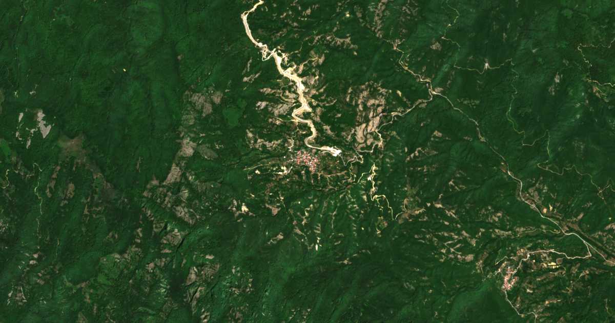 Carte satellite de Dimárion