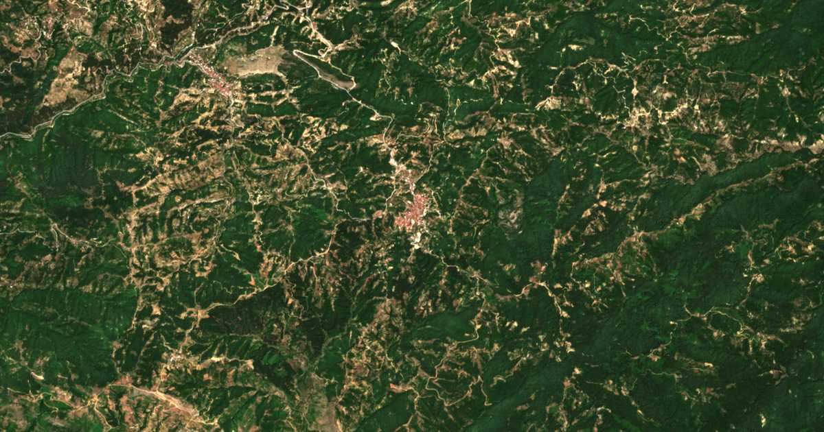 Carte satellite de Kéntavros