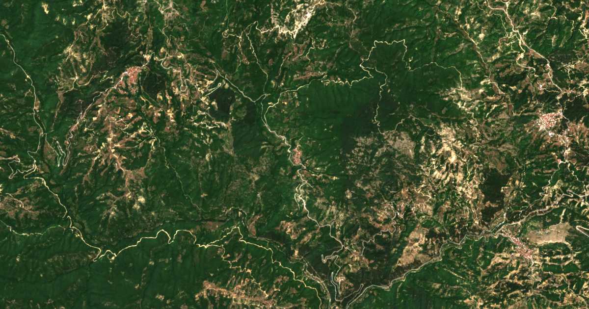 Carte satellite de Kýknos