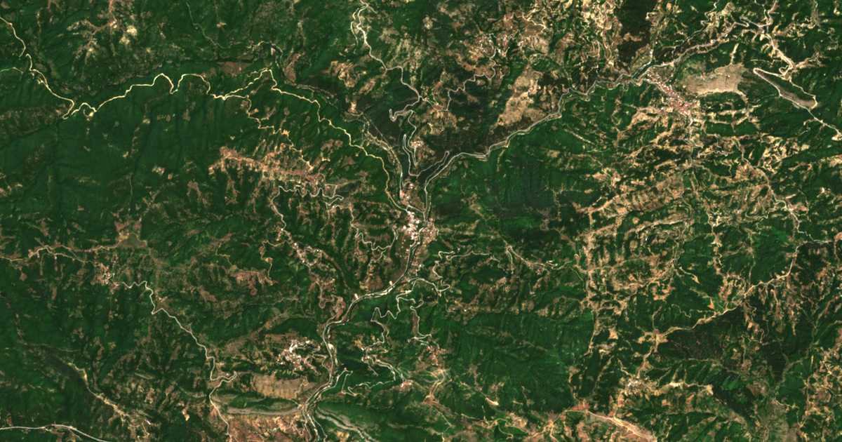 Carte satellite de Smínthi