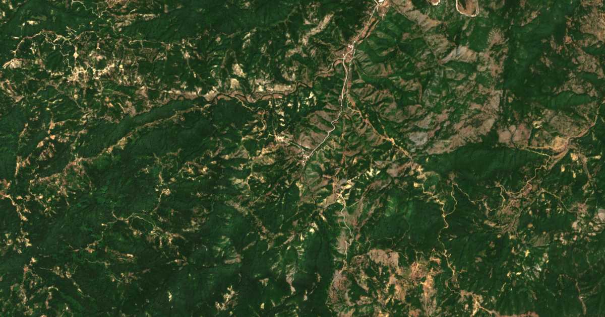 Carte satellite de Témenos