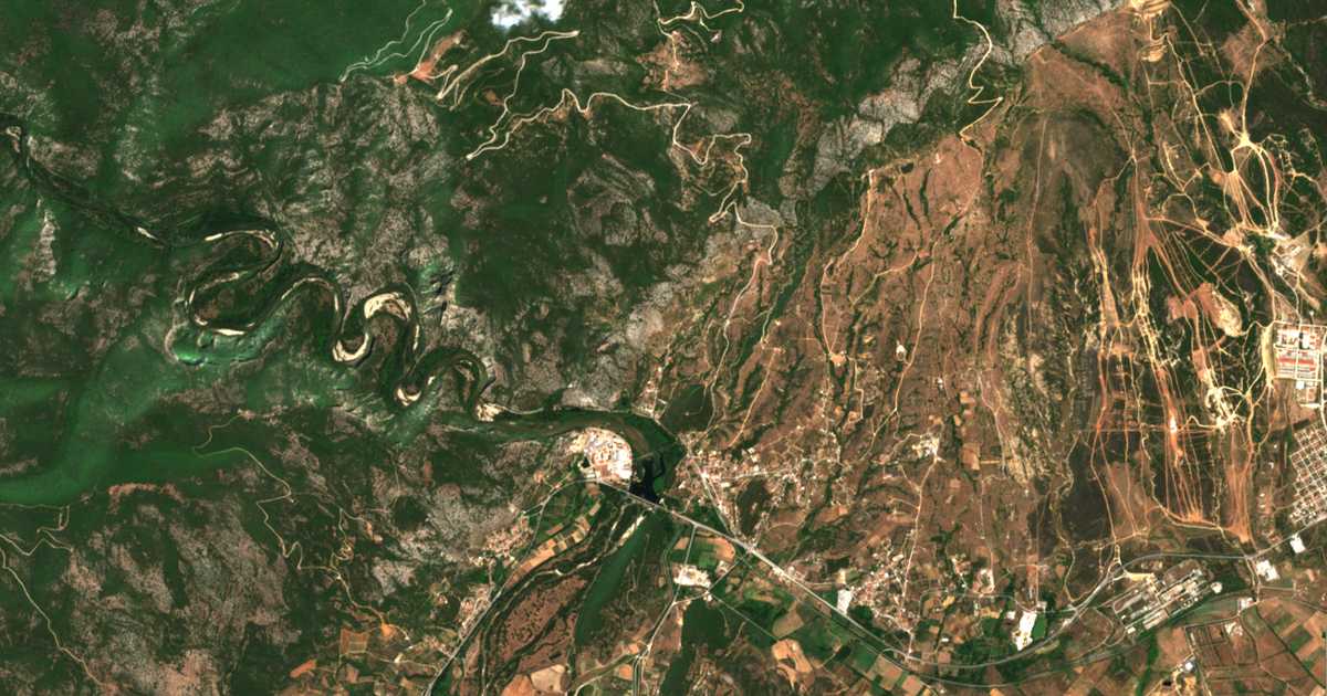 Carte satellite de Galáni