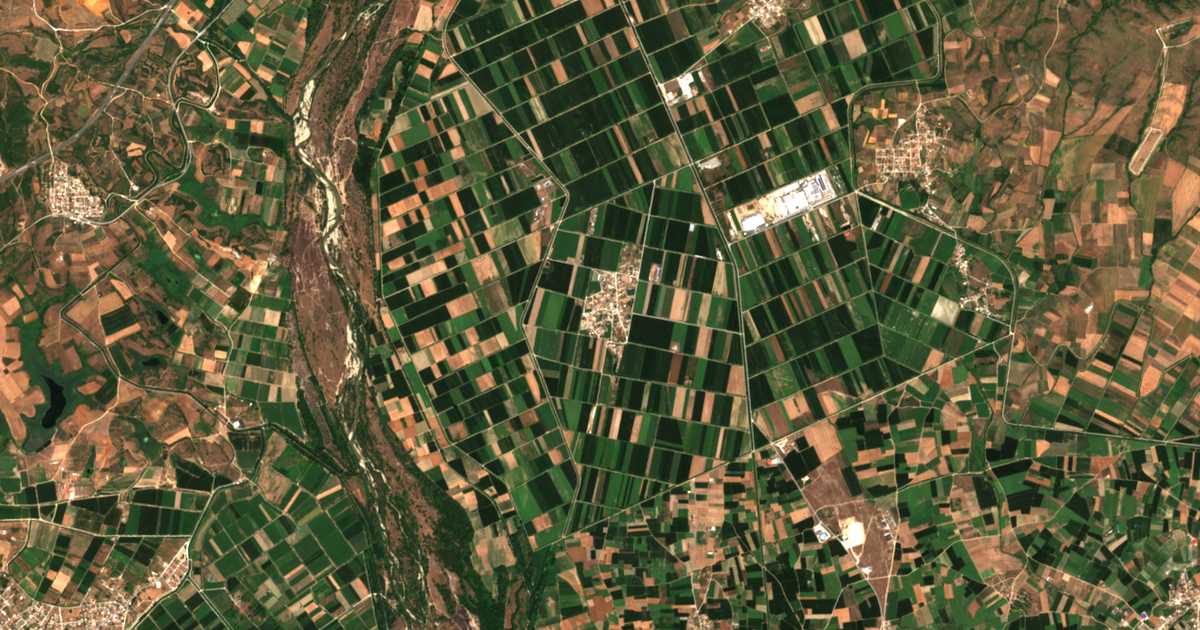 Carte satellite de Kremastí