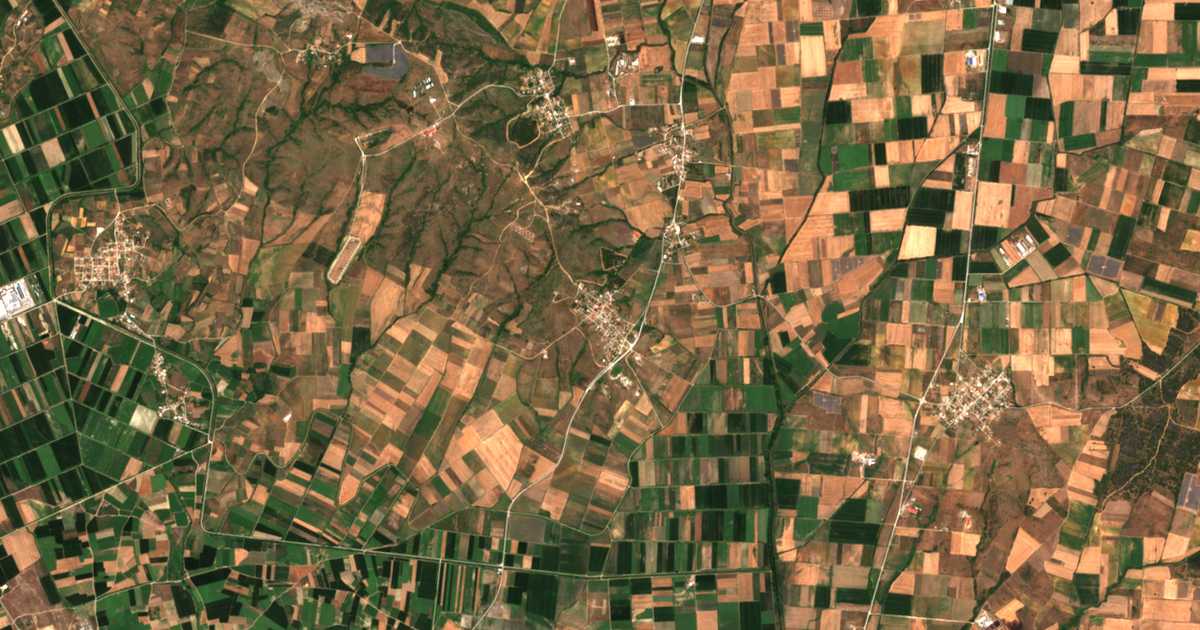 Carte satellite de Kypséli