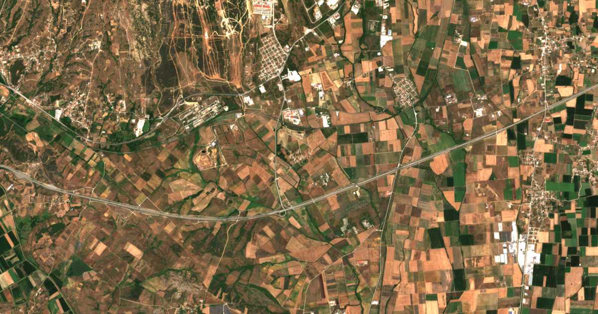 Carte satellite de Vaniánon