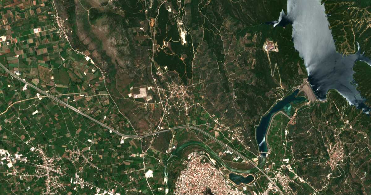 Carte satellite de Grammenítsa