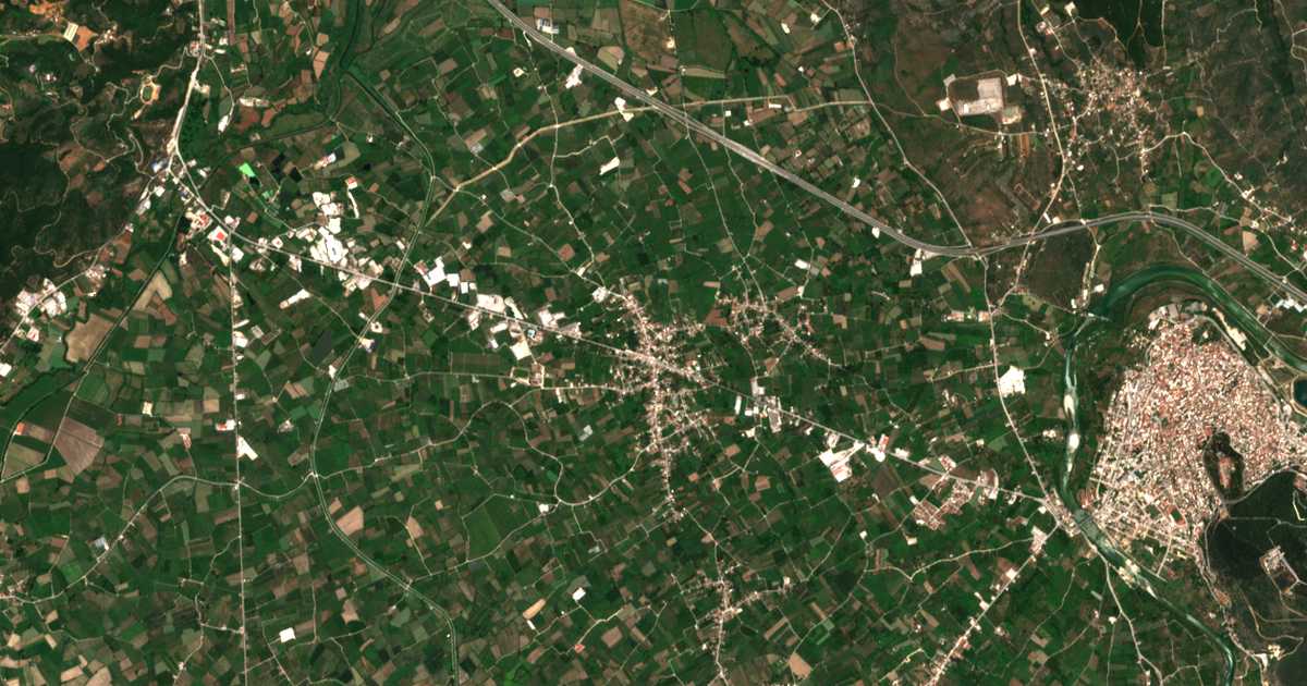 Carte satellite de Kalamiá