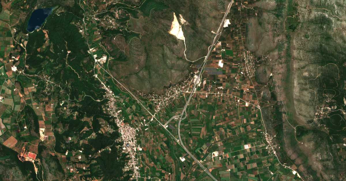 Carte satellite de Kampí