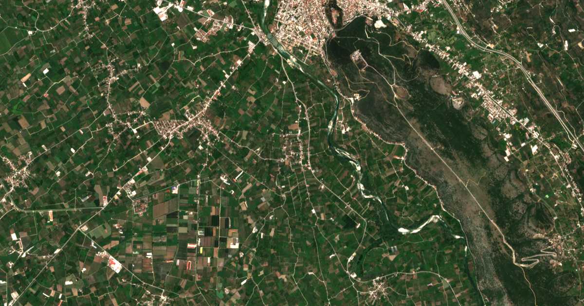 Carte satellite de Keramátai